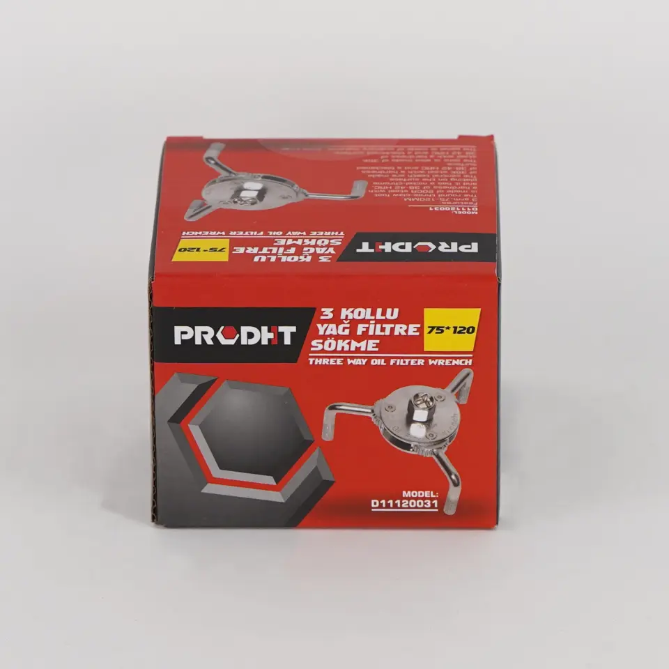PRODHT 3 Kollu Yağ Filtre Sökme Anahtarı 75x120